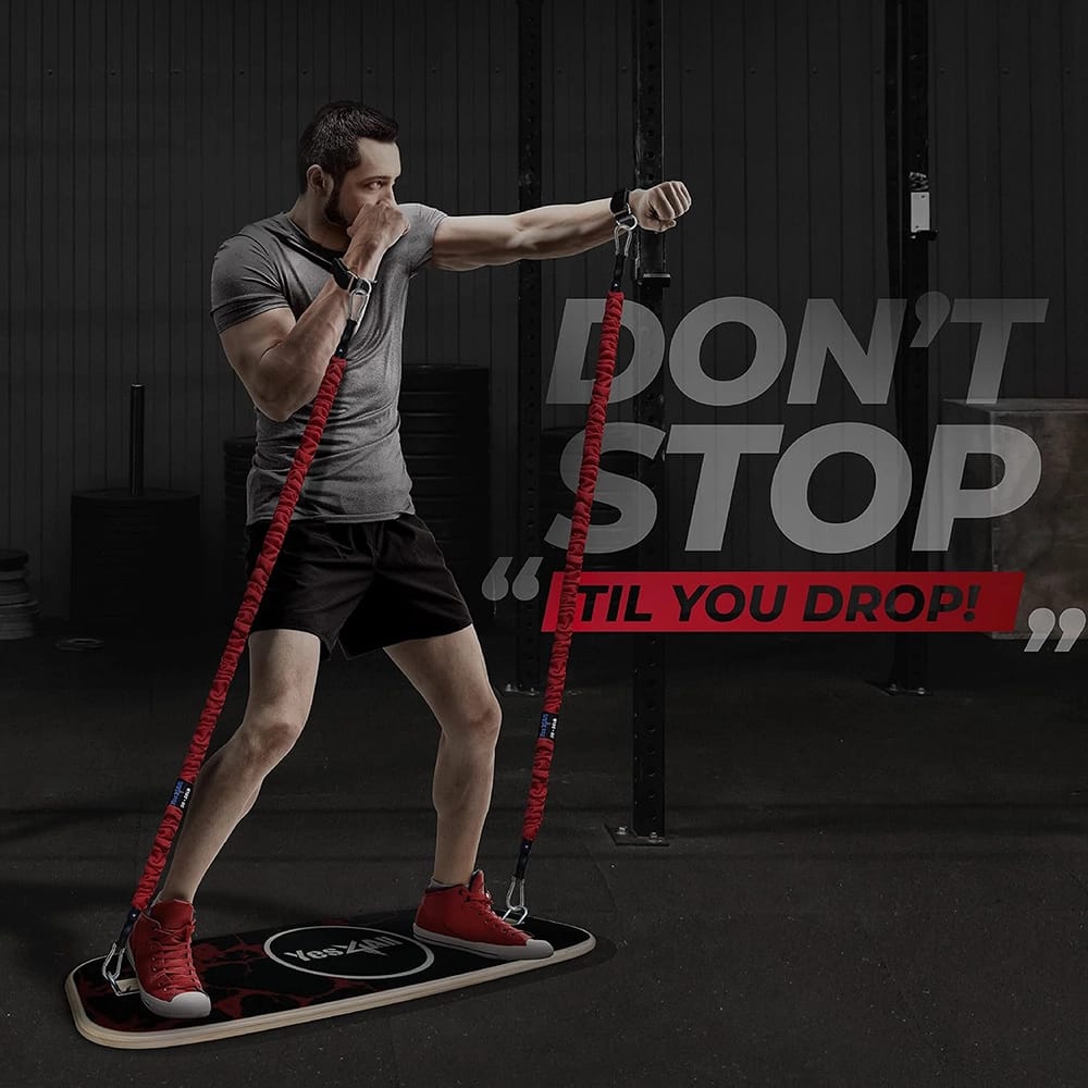Yes4All Premium Surf Balance Board Trainer with Adjustable Stoppers