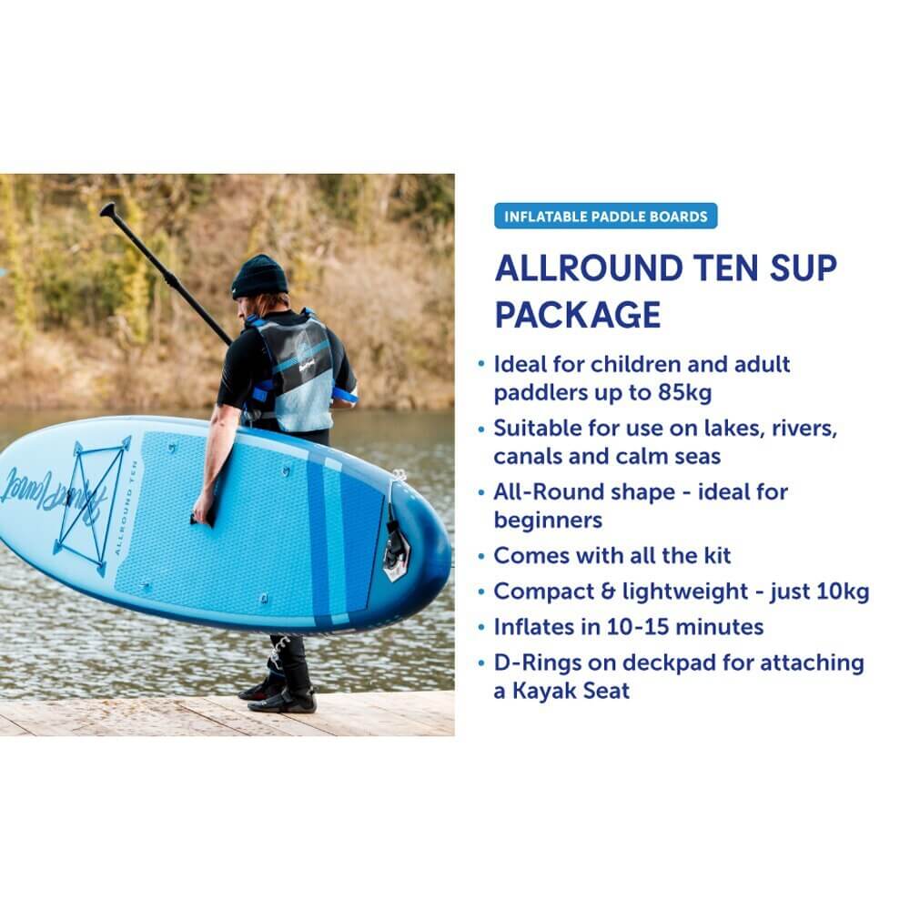 Aquaplanet 10' Allround Ten Inflatable Stand Up Paddle Board