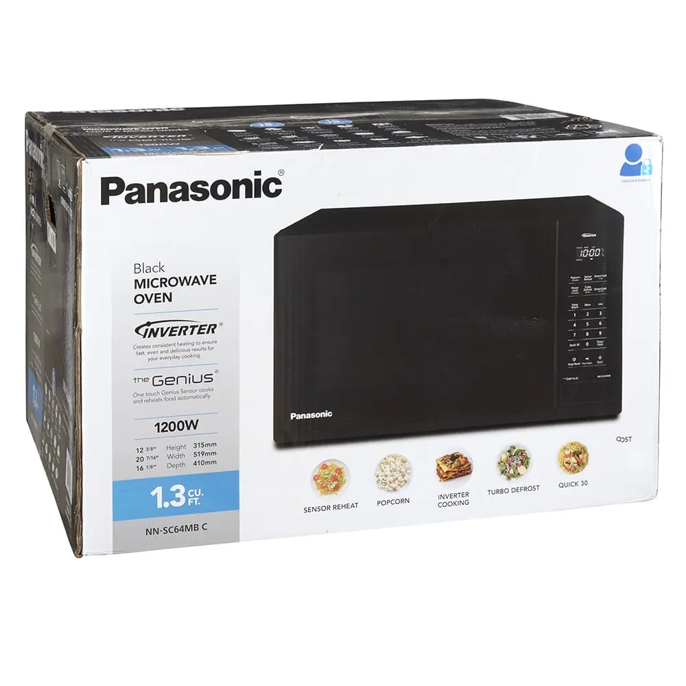 Panasonic Black Microwave Oven, Black, 1.3 cu. ft.