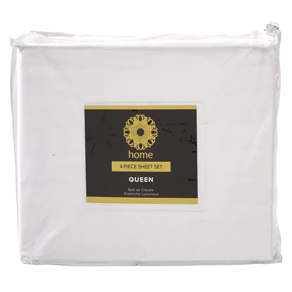Home 4pc Queen Sheet Set
