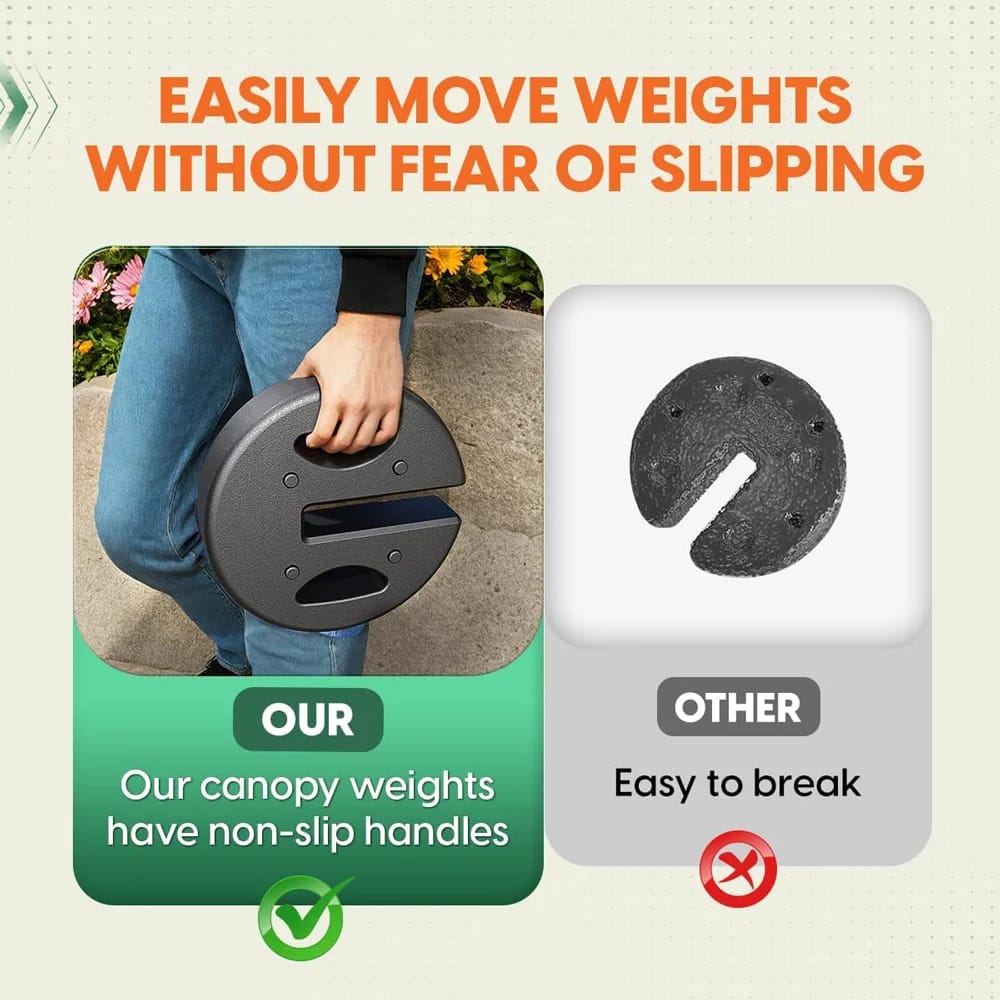 Idzo No-Pinch Canopy Weights, 8-Piece, 80 lbs