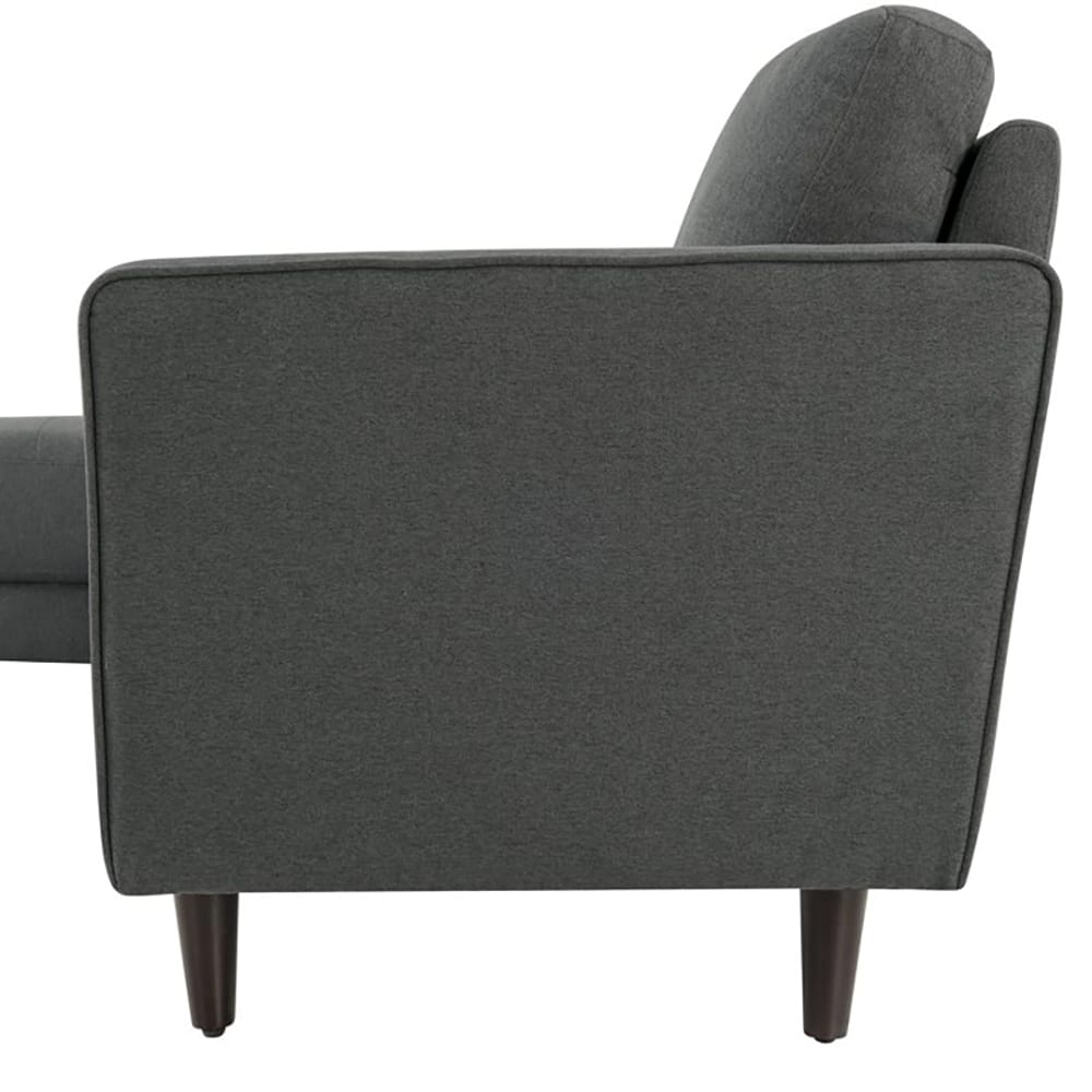 LifeStyle Solutions Langford Sofa Chaise Sectional, Heather Gray