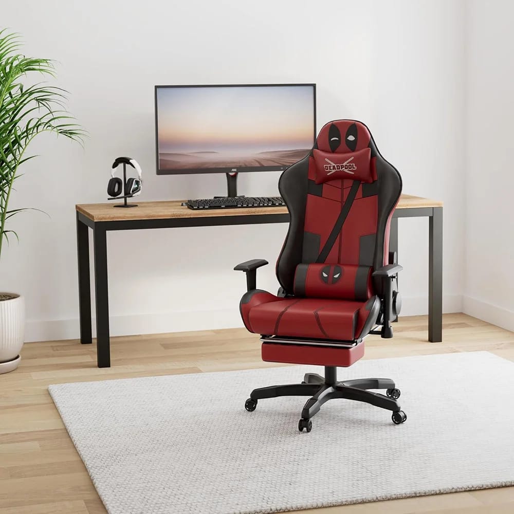 Neo Chair Marvel Avengers Gaming Chair with Foot Rest, Deadpool