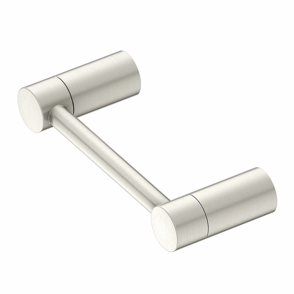 Wood Grip 4-Piece Bathroom Hardware Accessory, Brushed Nickel