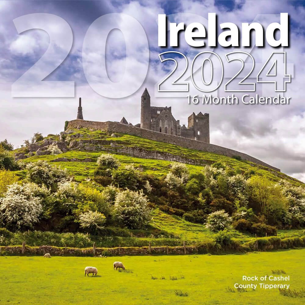 2024 Ireland Themed 16 Month Wall Calendar, 12"
