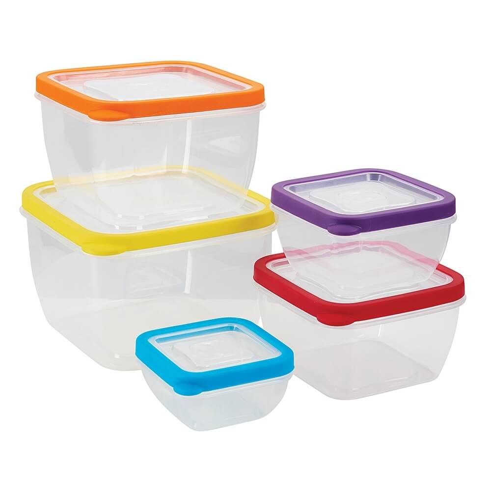 Food Storage Container Set, 10-Pieces