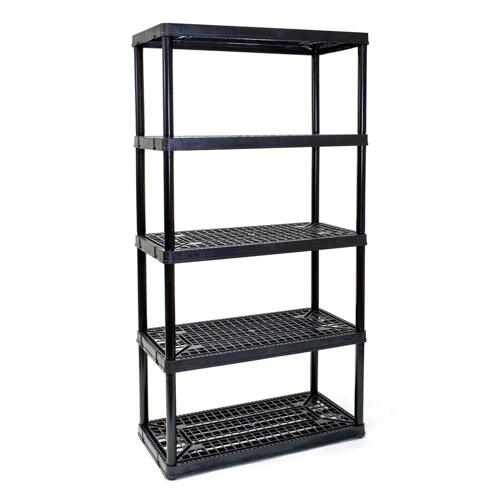 Maxit 5-Tier Heavy-Duty Plastic Shelving Unit