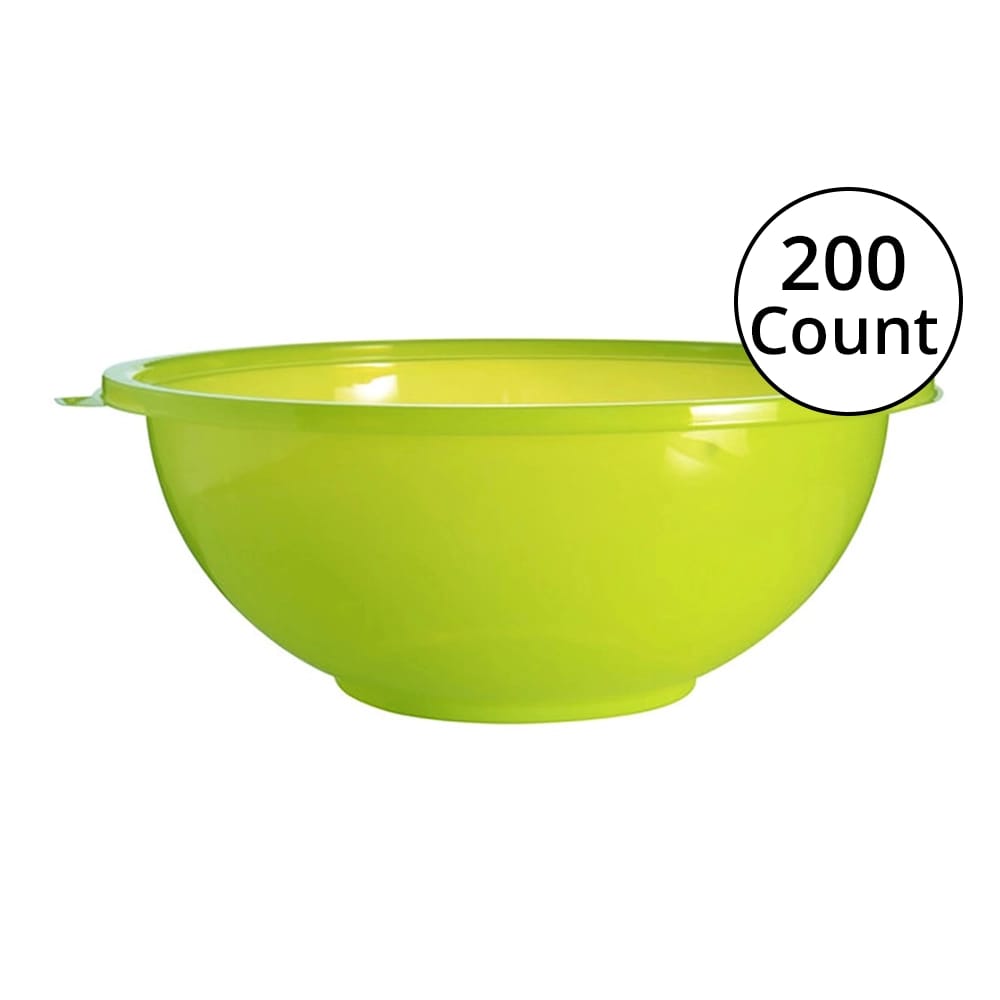 Fineline 16 oz. Salad Bowl, Green, 200 Count