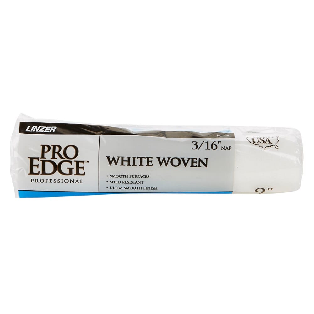 Linzer Pro Edge Professional White Woven Roller, 9"