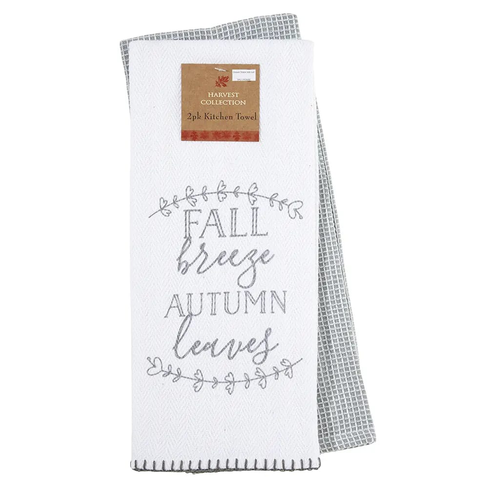 Autumn Cotton Kitchen Towels, Set of 2