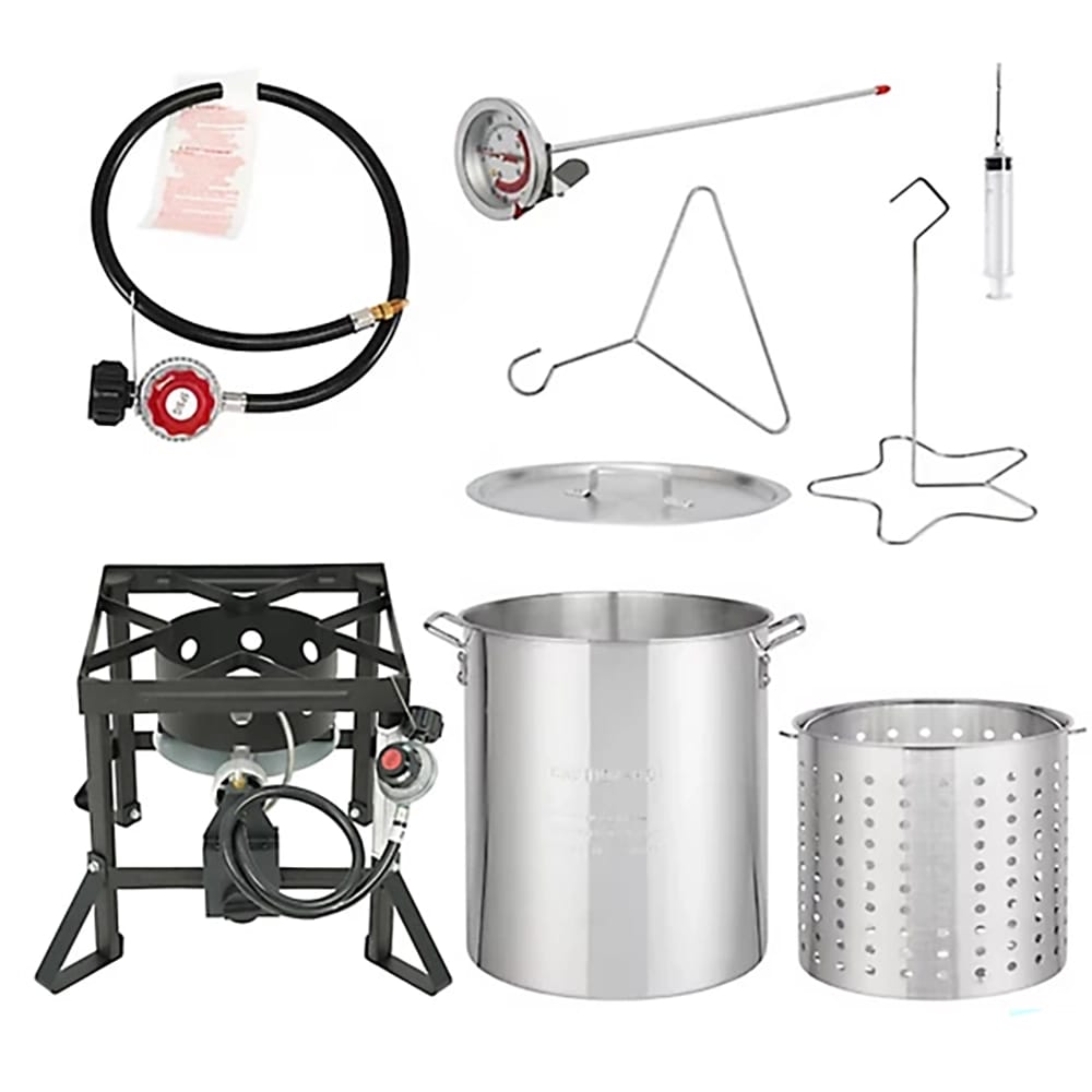 Red Mountain Valley 36 qt. Outdoor Camping Fryer with Drain Valve