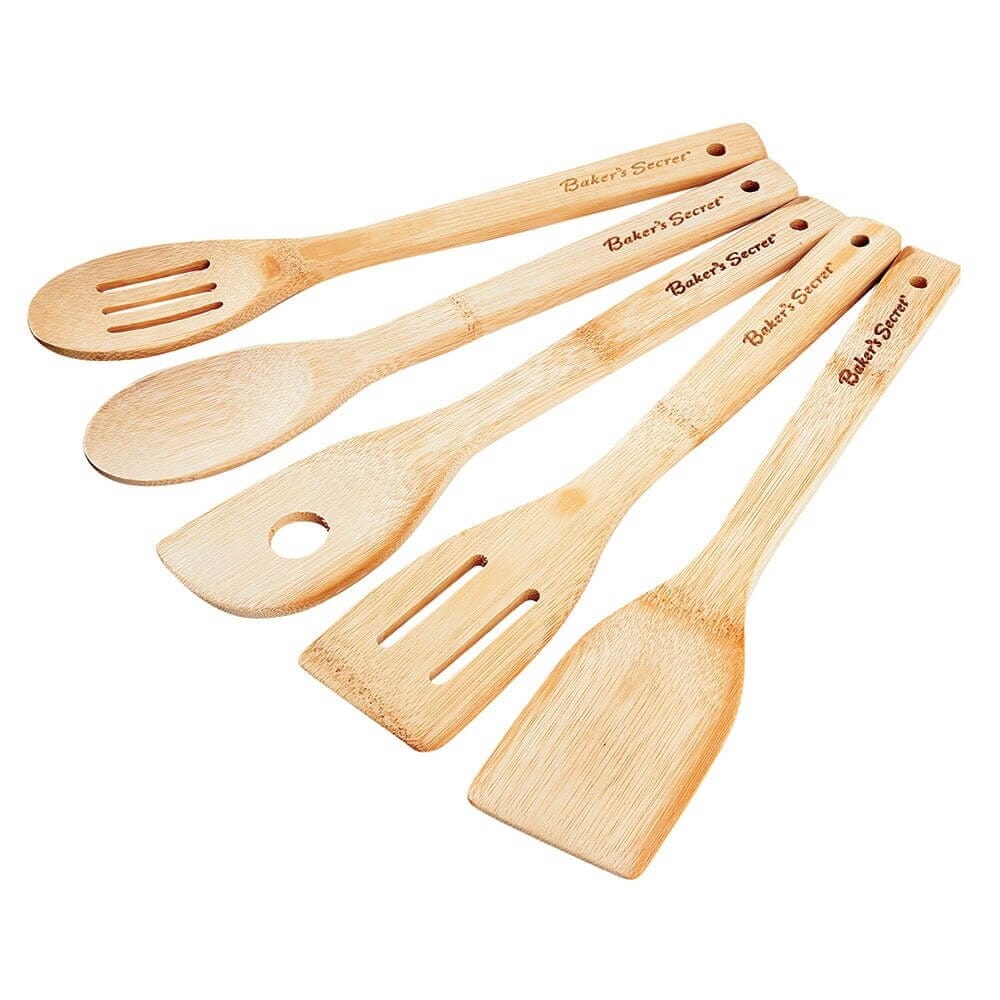 Baker's Secret Bamboo Kitchen Tool Set, 5 Piece