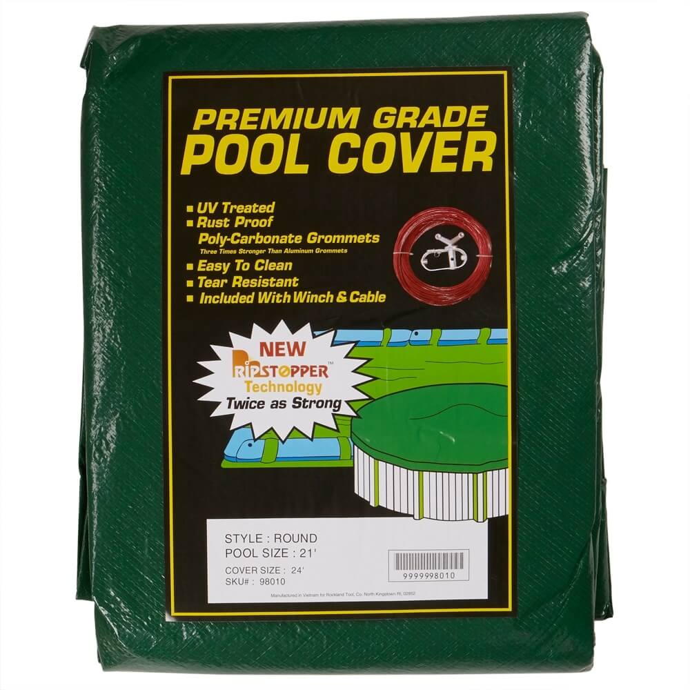Premium Grade Round Winter Pool Cover, 24'