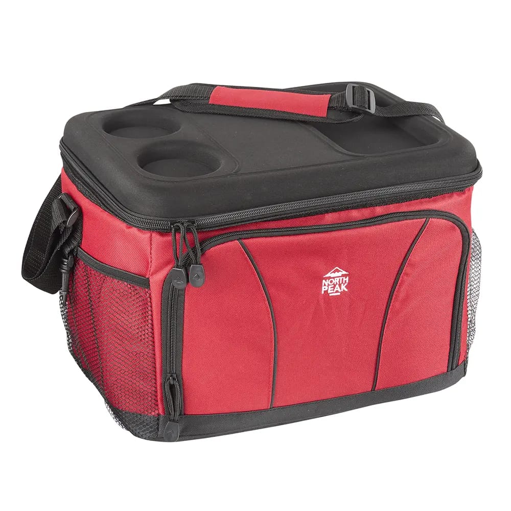 North Peak 32-Can Molded Top Cooler, Red