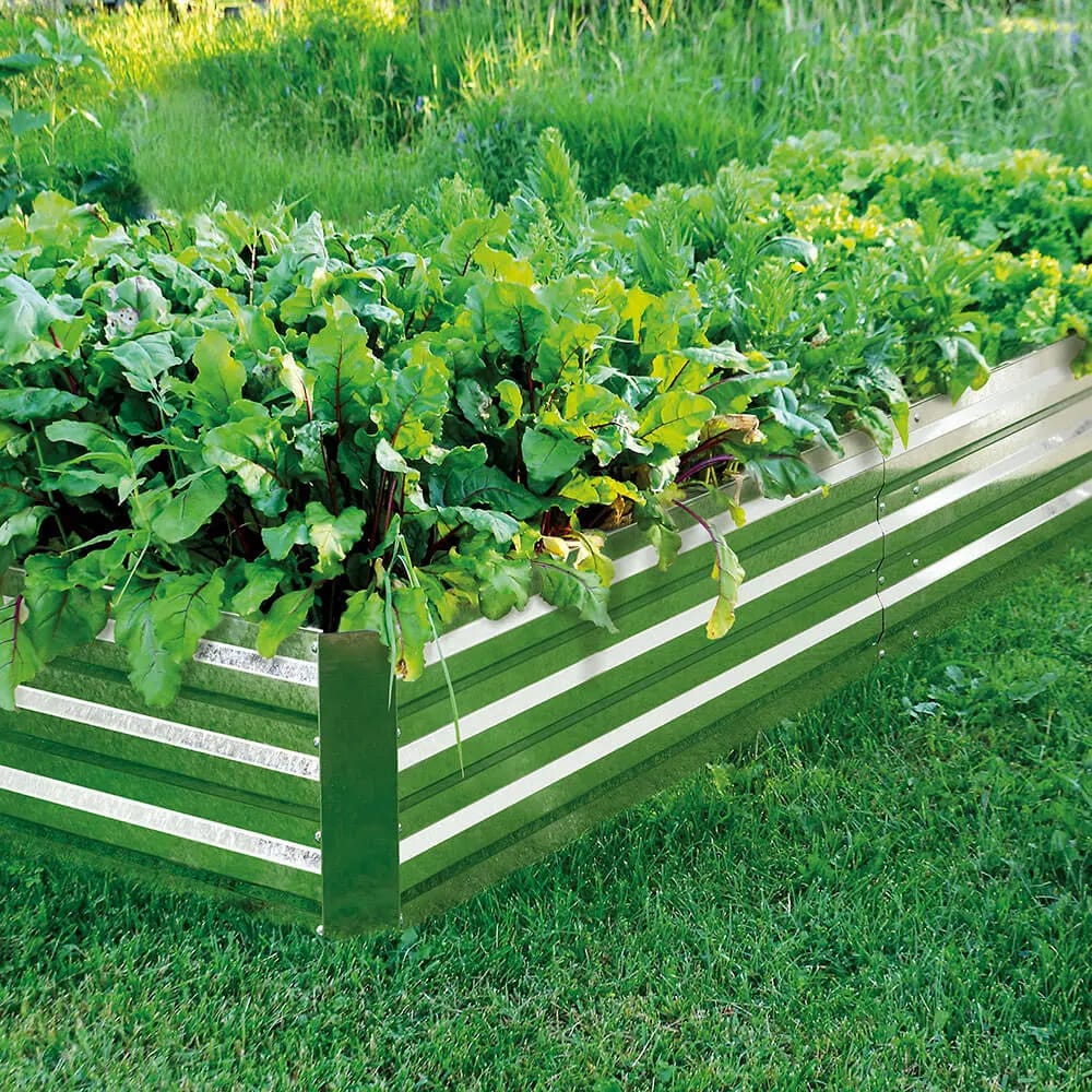 Tiller & Rowe Galvanized Raised Garden Bed, 96"