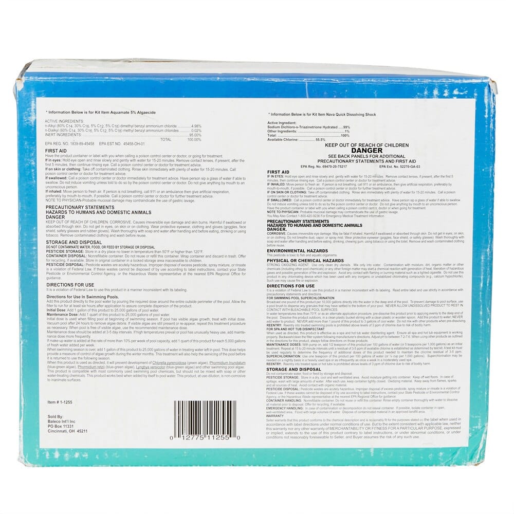 Aquamate Above Ground Pool Starter and Maintenance Kit, 5-piece