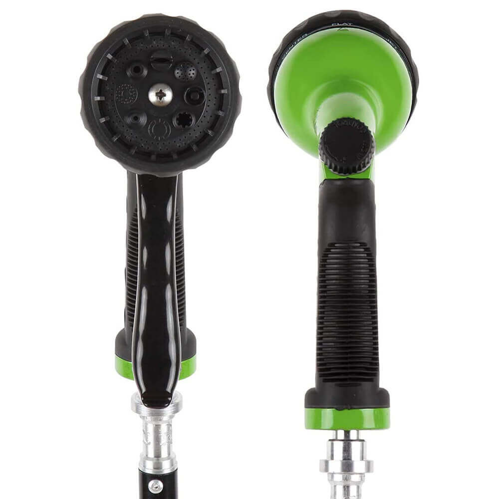 Signature Garden Heavy-Duty Spray Nozzle with 8 Watering Patterns, Green