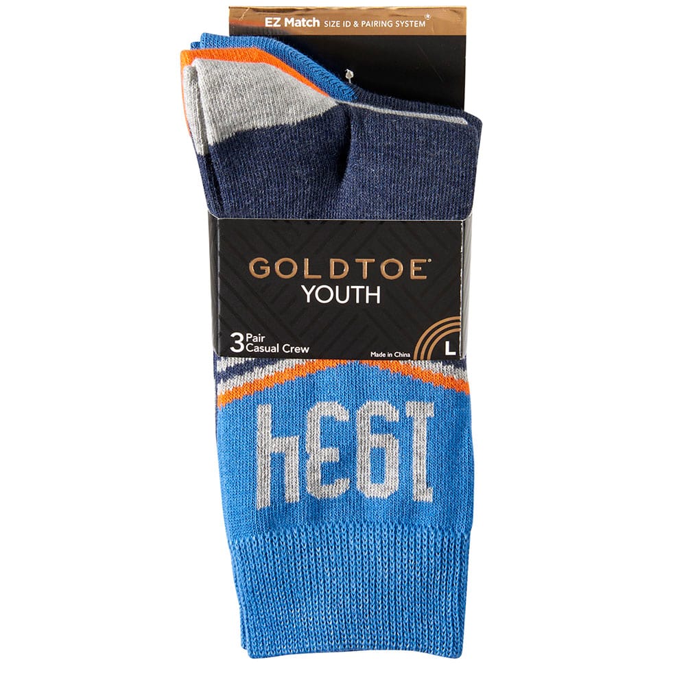 Gold Toe Boys Crew Socks, 3 Pair