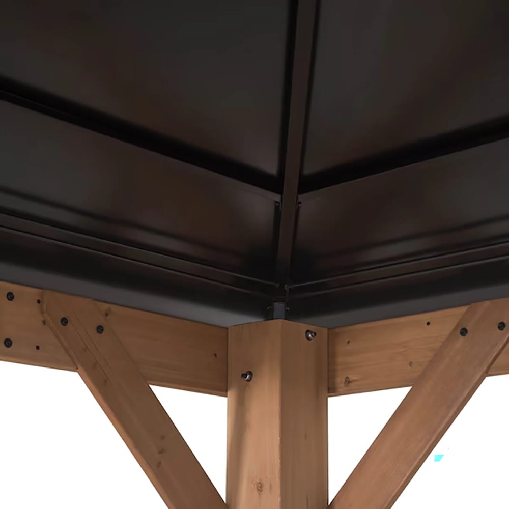 11' x 13' Hardtop Cedar Gazebo