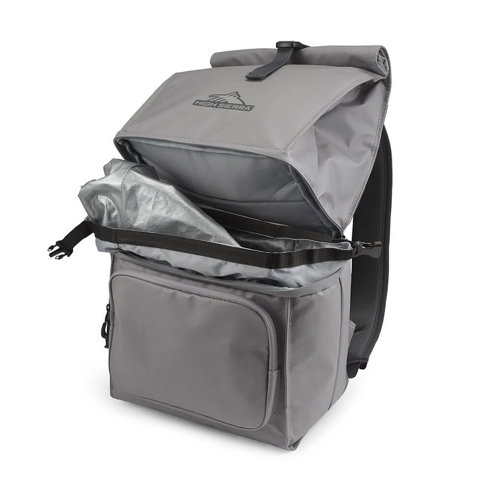 High Sierra Beach Cooler Backpack, Steel Gray/Mercury