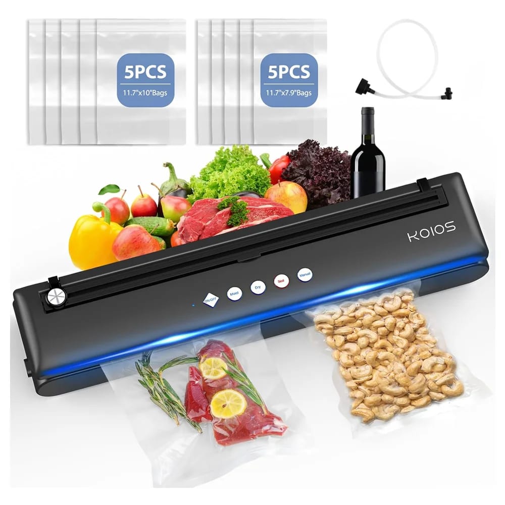 KOIOS Vacuum Sealer Machine, Black