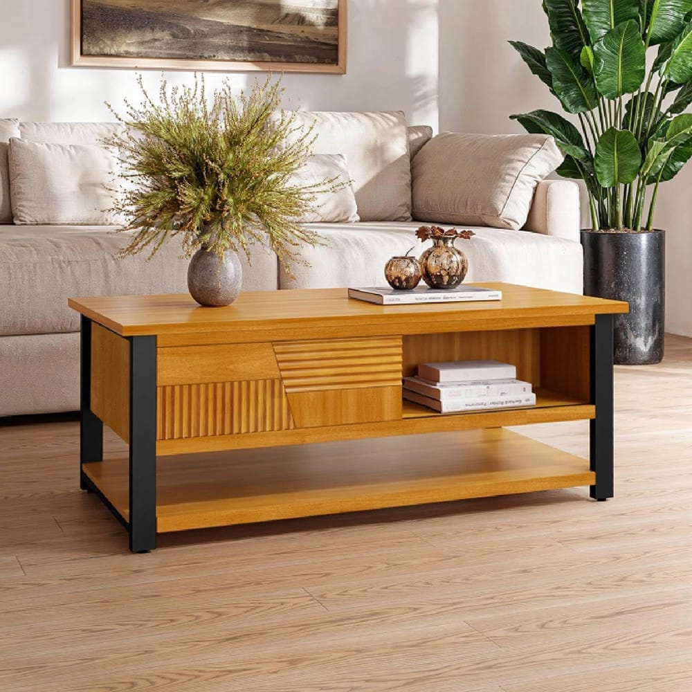 Bme Trapeze Coffee Table, Teak