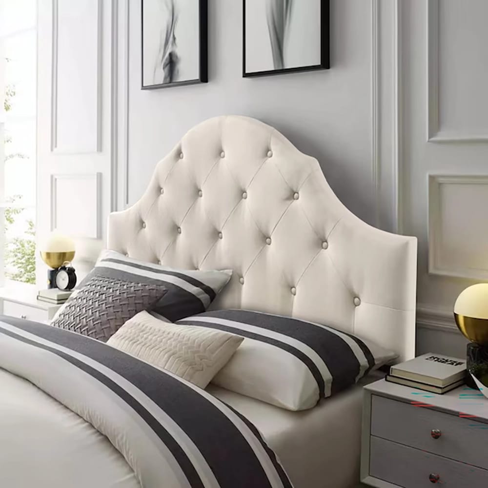 Belle Isle Furniture Winter Park Upholstered Headboard, Queen, Beige