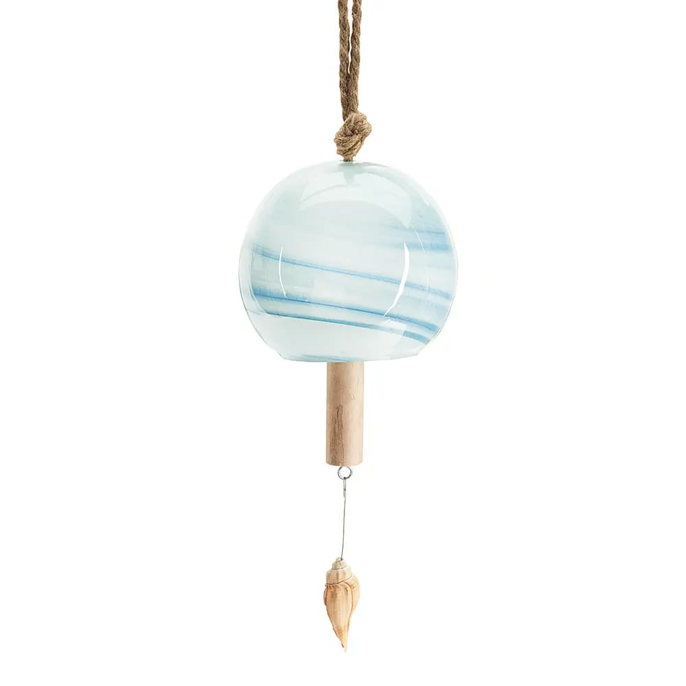 Glass Orb Windchime with Wood Striker