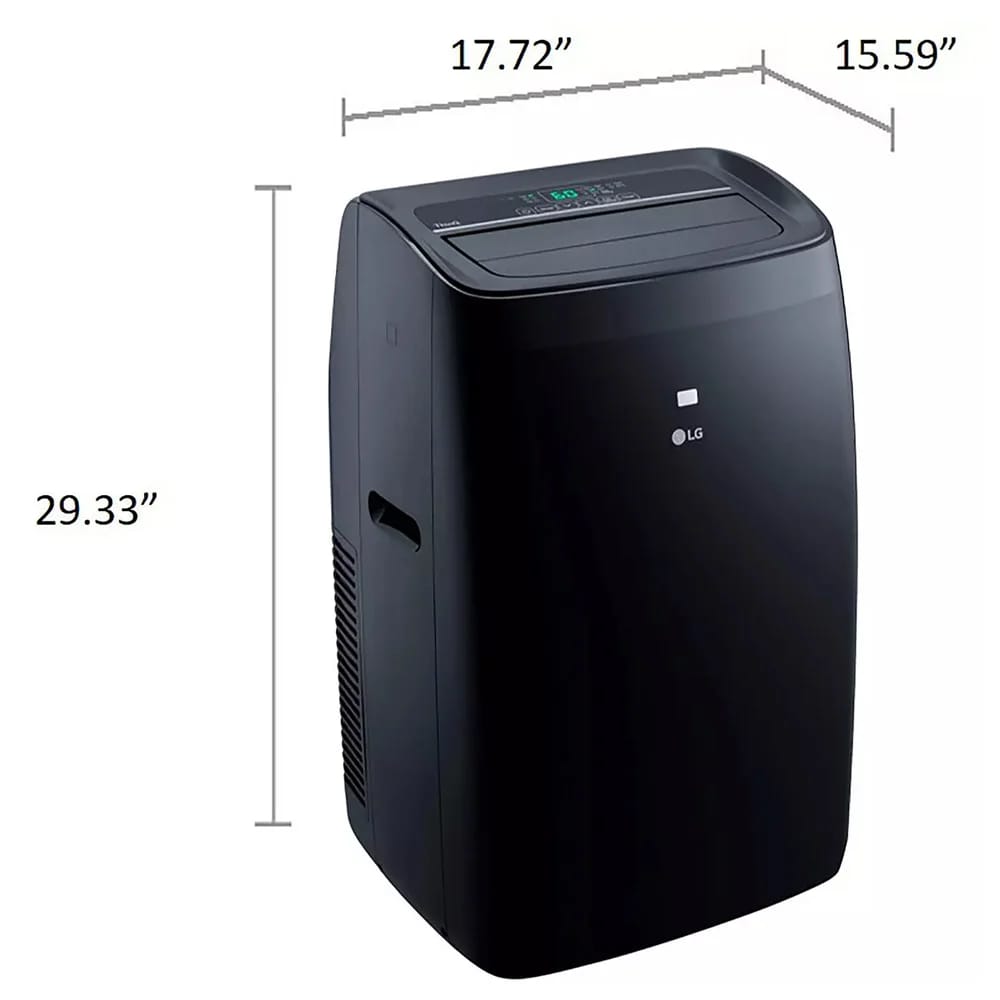 LG 10,000 BTU Portable Air Conditioner, Black (Factory Refurbished)