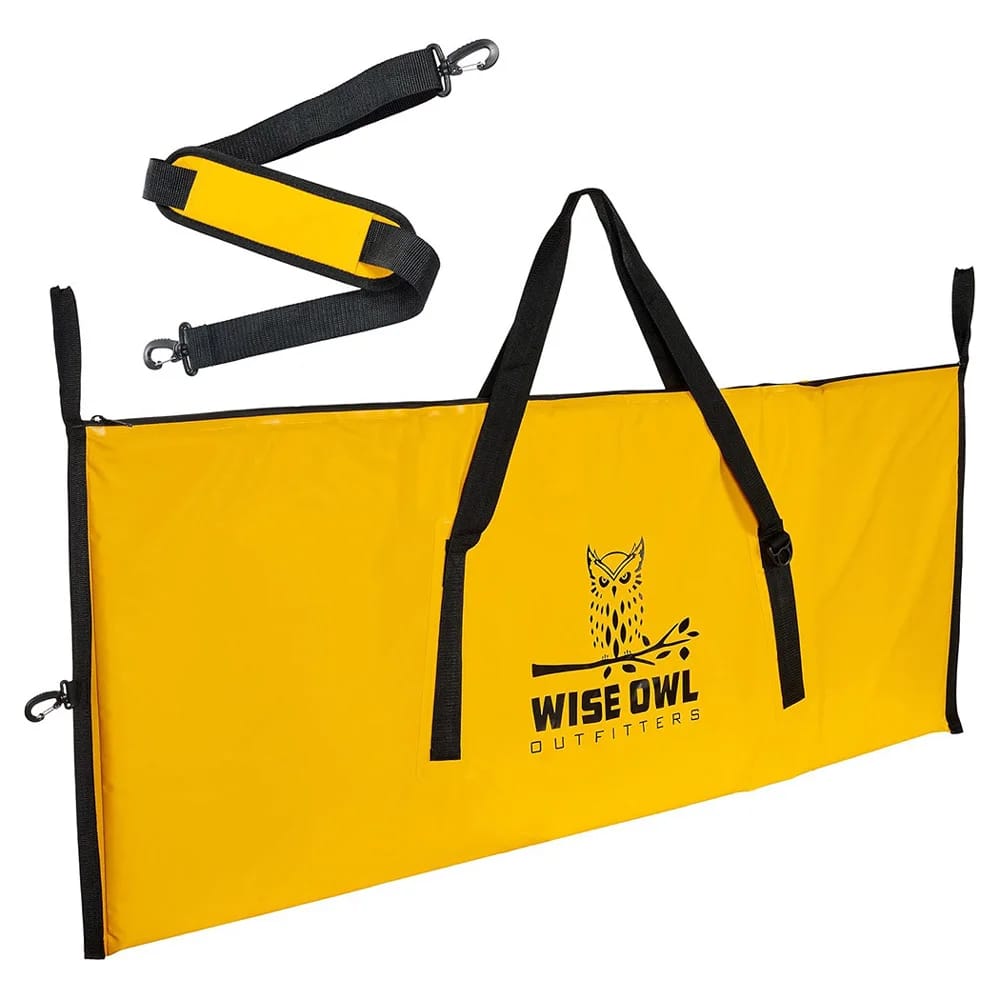 Wise Owl Outfitters Medium Insulated Fishing Bag, Yellow, 40" x 16"