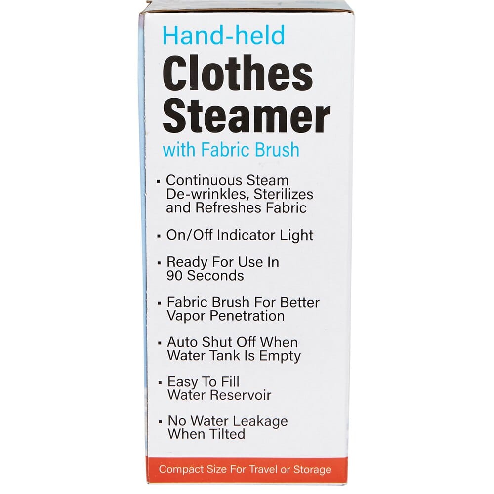 Handheld Clothes Steamer with Fabric Brush
