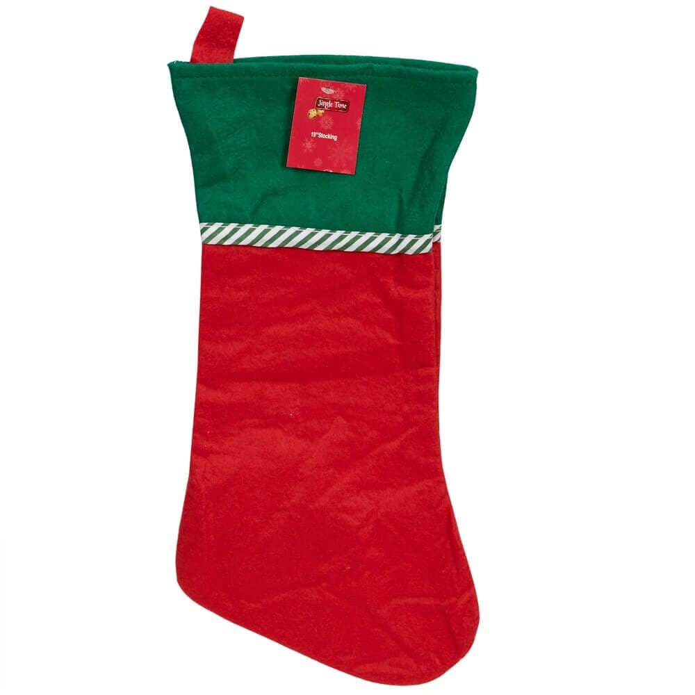 Jingle Time 19" Christmas Stocking