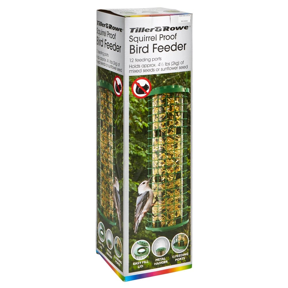 Tiller & Rowe Squirrel Proof Bird Feeder