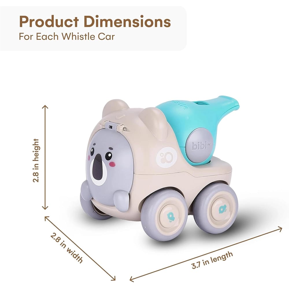 Childlike Behavior 4 Piece Car Whistle Toy