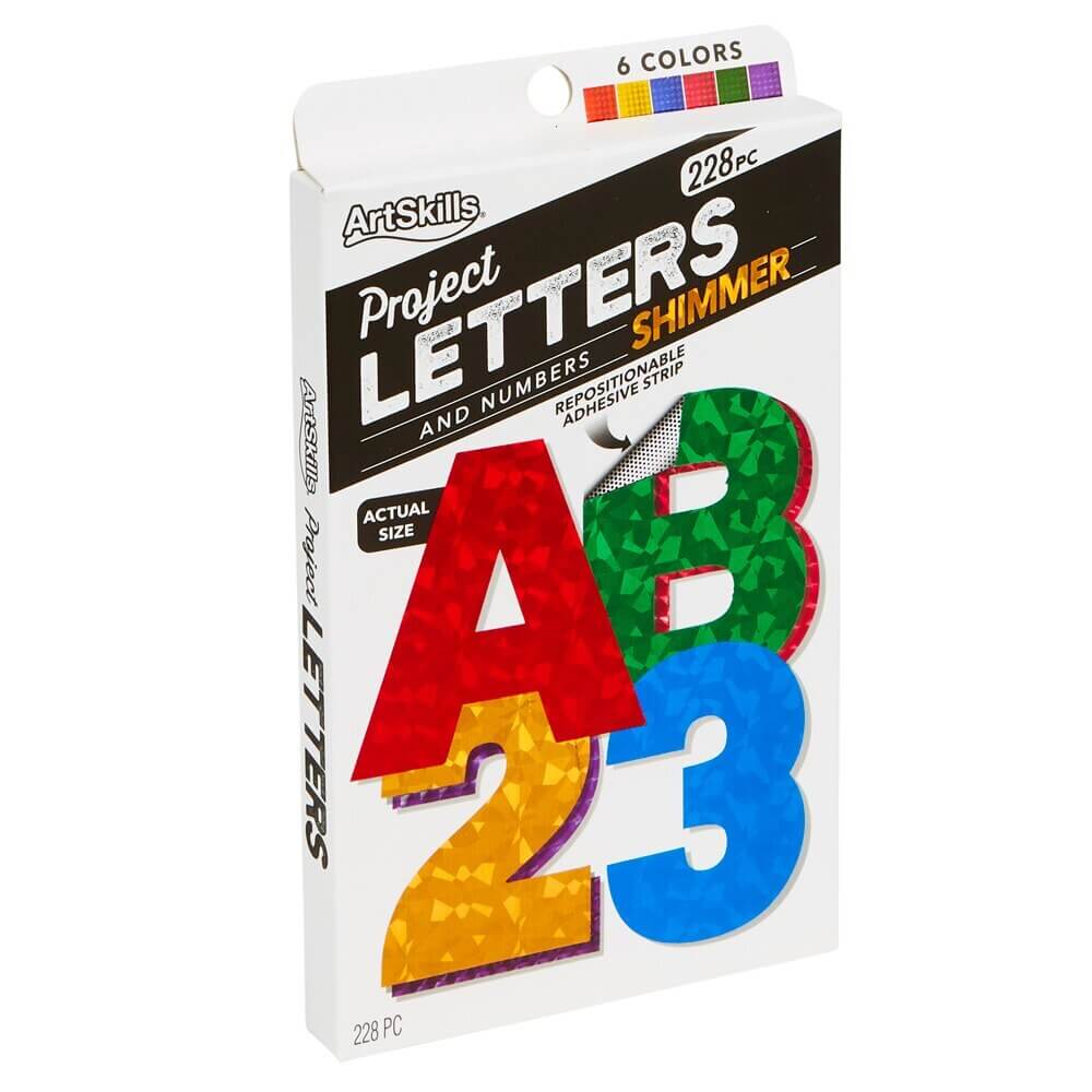 ArtSkills Project Shimmer Letter and Numbers, 228 Piece