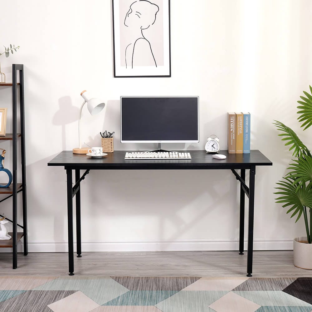 55" Foldable Desk, Black