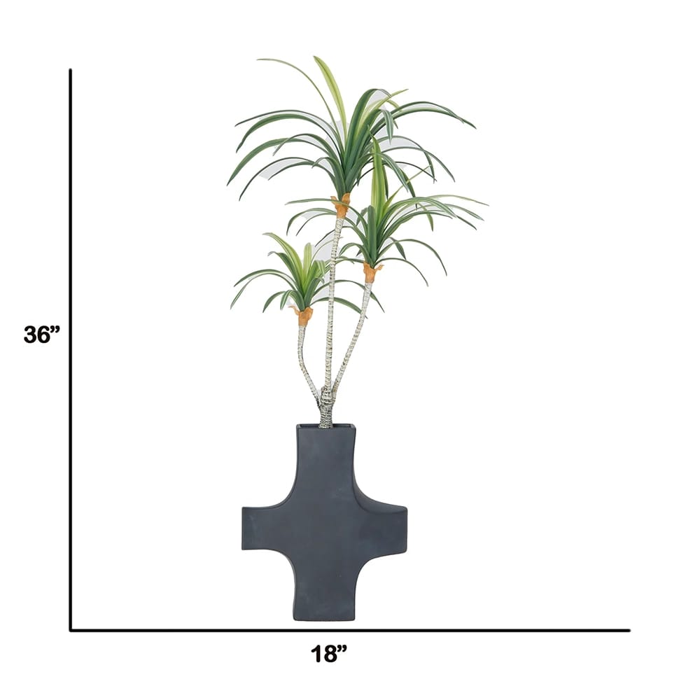 Vintage Home 36" Dragon Tree in Ceramic Pot Cross