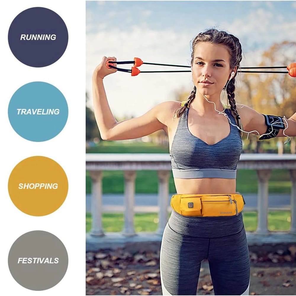 ZOMAKE Small Crossbody Fanny Pack, Yellow