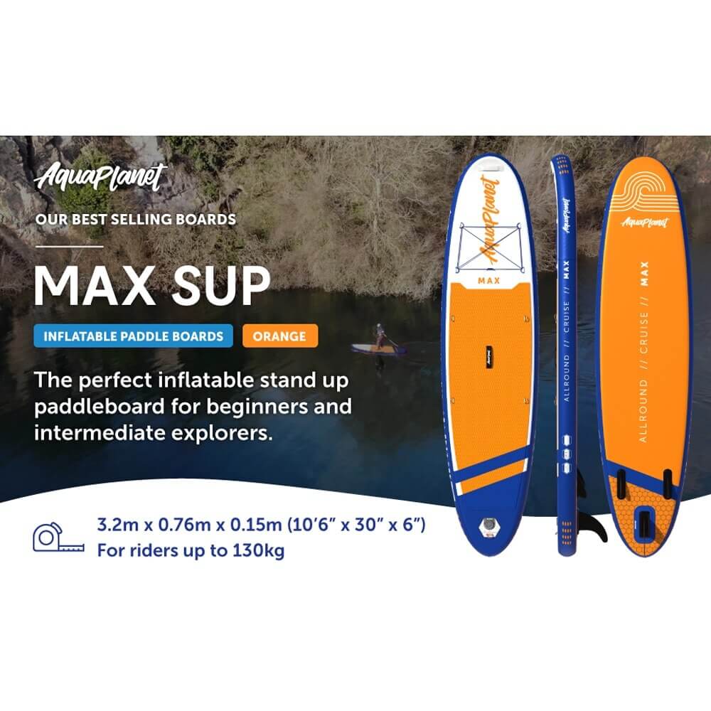 Aquaplanet 10'6" MAX Inflatable Stand Up Paddle Board