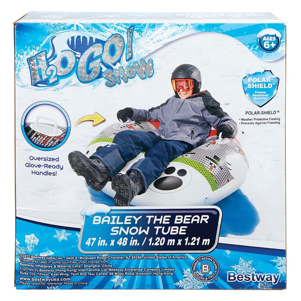 Bestway H2OGO! Snow Bailey the Bear Snow Tube, 47" x 48"