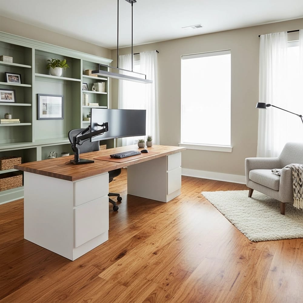 Virginia Mill Works 7/16" Tobacco Road Acacia Distressed Quick Click Engineered Hardwood Flooring, Brown, 32.6 sq. ft. ($5.52/sq. ft.)