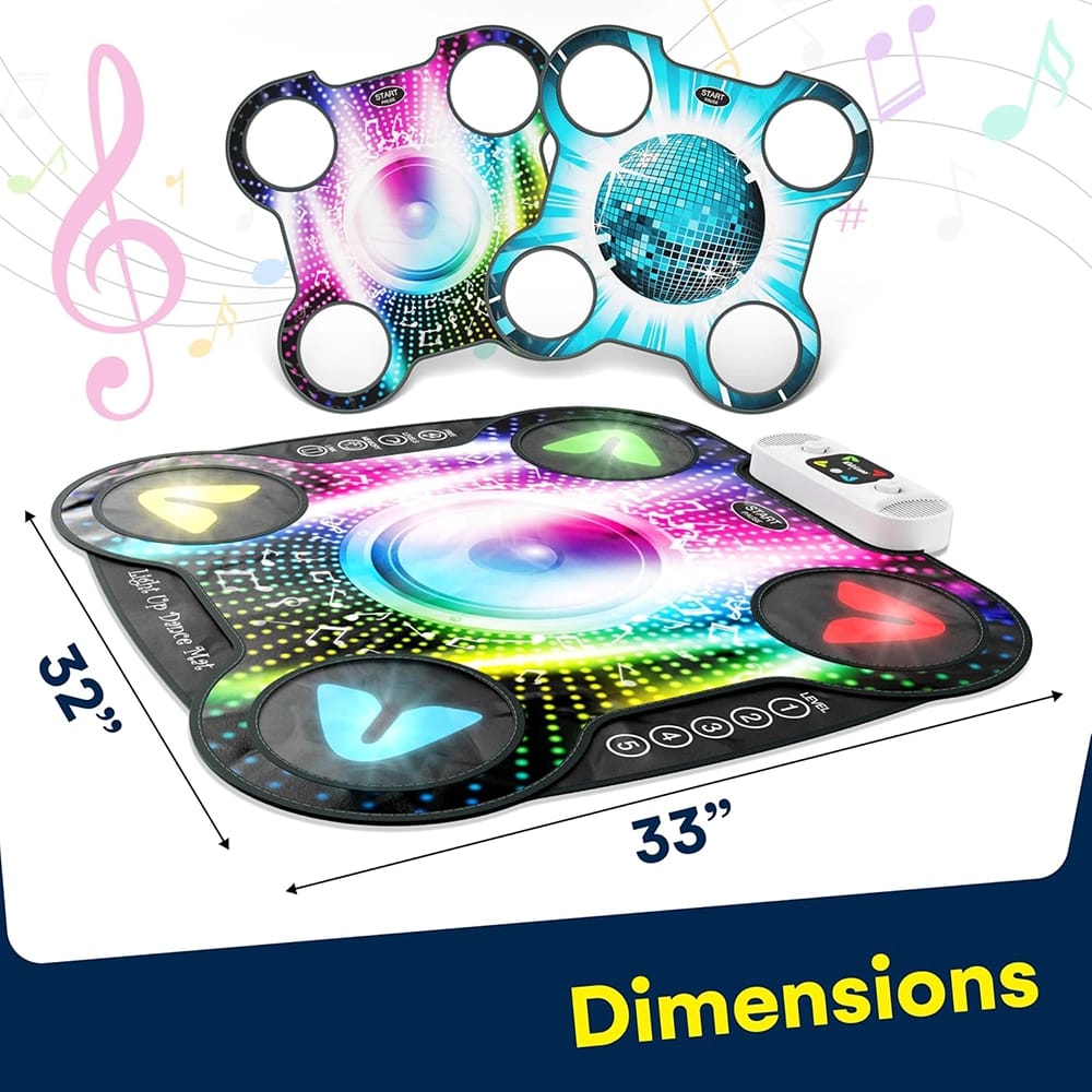 Kidzlane Light Up DJ Dance Mat, Multi-Color