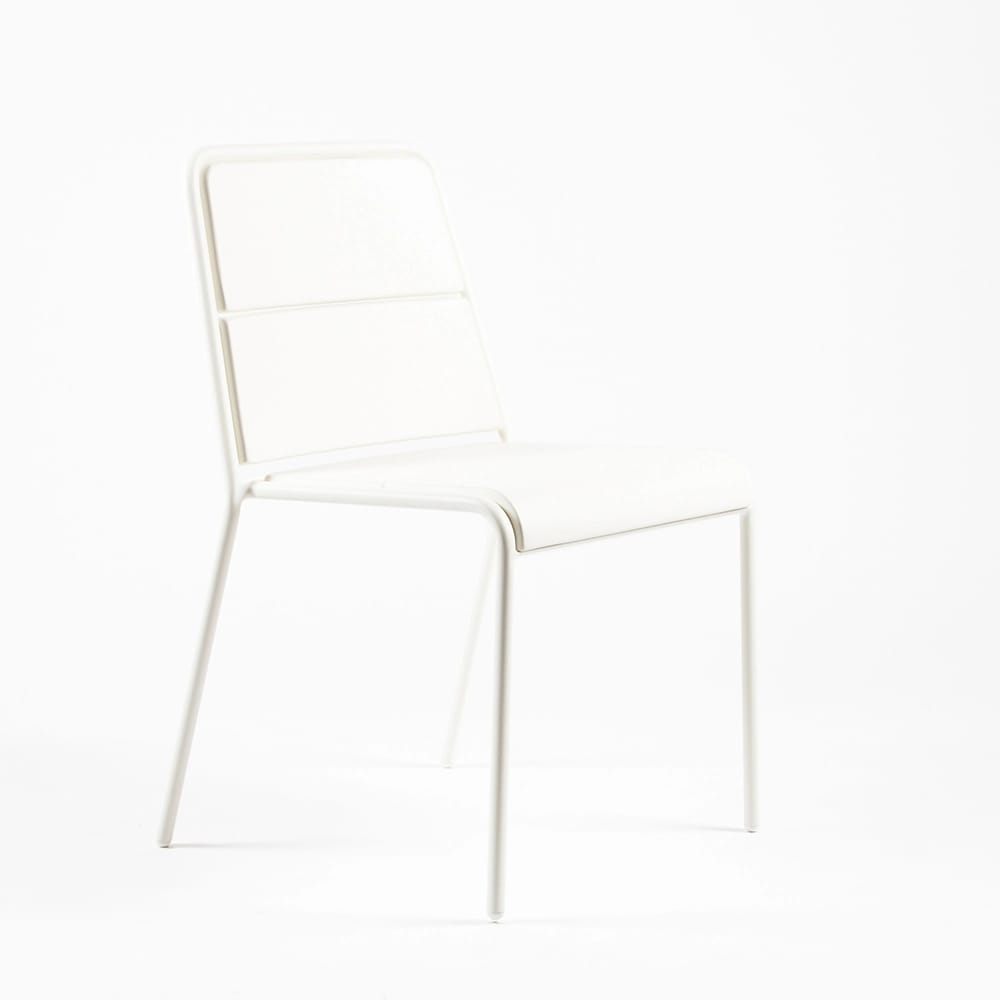 Maiori Patio Side Chair, Blanc, 4 Pack