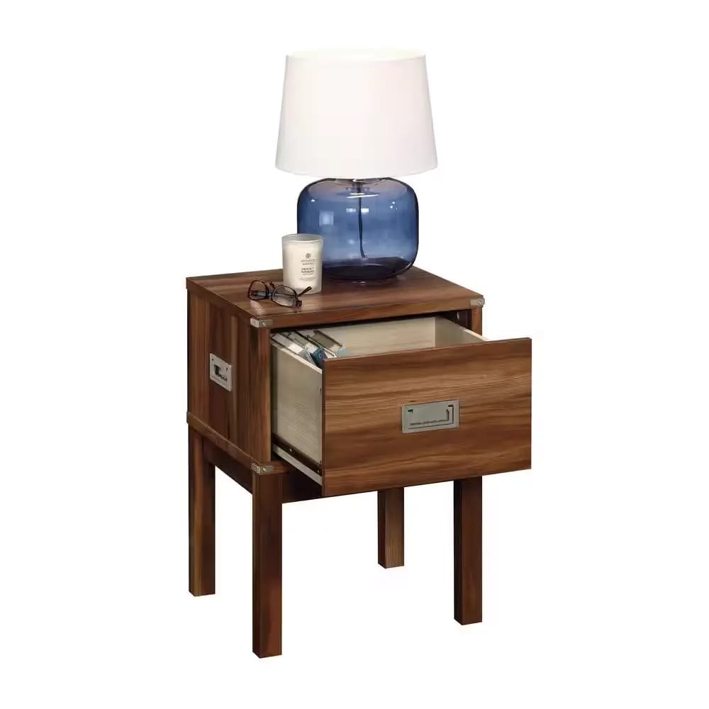 Sauder Vista Key Nightstand, Blaze Acacia Finish