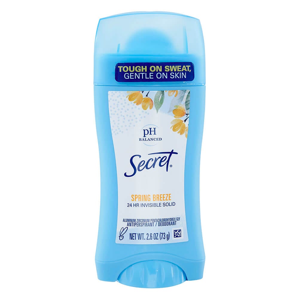 Secret Spring Breeze Invisible Solid Deodorant, 2.6 oz