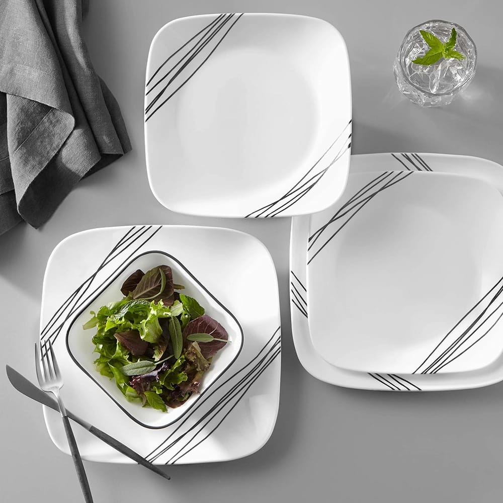 Corelle 12-Piece Dinnerware Set, Simple Sketch