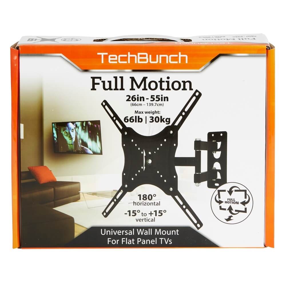 TechBunch Full Motion Universal Small TV Wall Mount