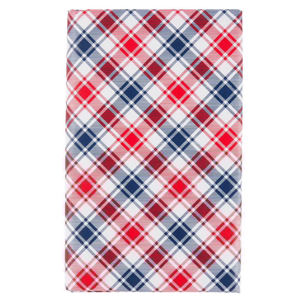 Summer Fun Vinyl Outdoor Tablecloth with Umbrella Hole and Zipper