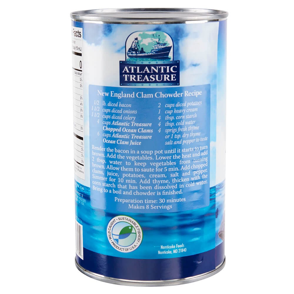 Atlantic Treasure Ocean Clam Juice, 46 oz