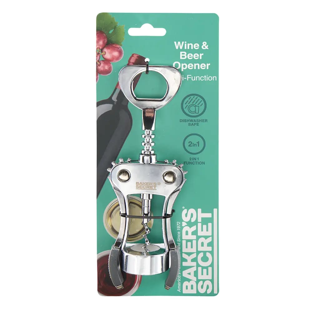 Baker's Secret Stainless Steel Wine & Beer Opener